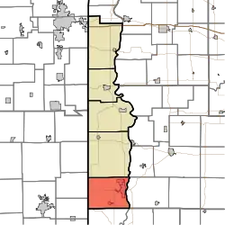 Location in Vermillion County