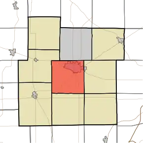 Location in Whitley County