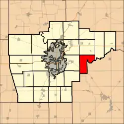 Location in Sangamon County