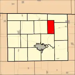 Location in Stephenson County