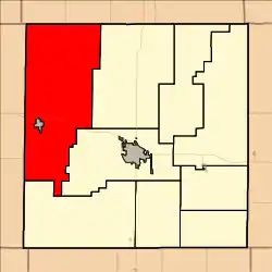 Location in Ellis County