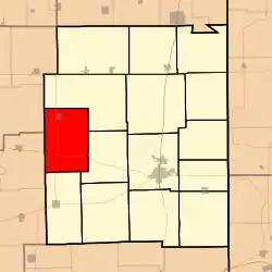 Location in Edgar County