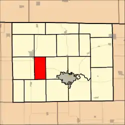 Location in Stephenson County