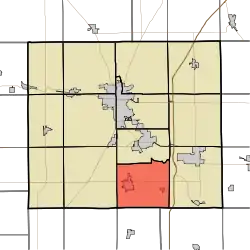 Location of Fairmount Township in Grant County