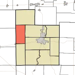 Location of Fairview Township in Fayette County