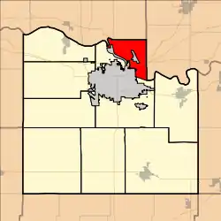 Location in Douglas County