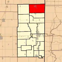 Location in Vermilion County