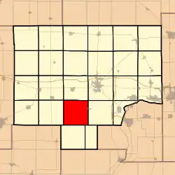 Location in Bureau County