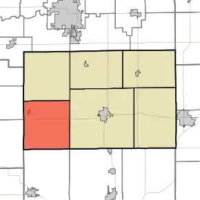 Location in Tipton County