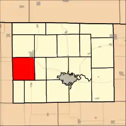 Location in Stephenson County