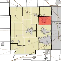 Location in Hendricks County