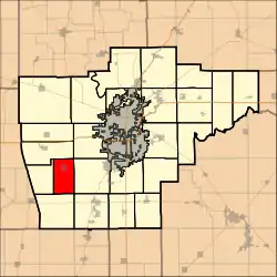 Location in Sangamon County