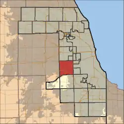 Location in Cook County