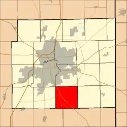 Location in Allen County, Indiana