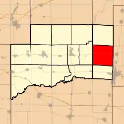 Location in Clinton County