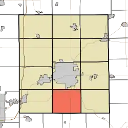 Location of Monroe Township in Delaware County