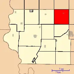 Location in Fremont County