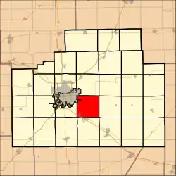 Location in McLean County