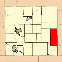 Location in Cowley County