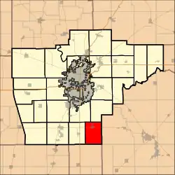 Location in Sangamon County