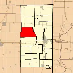 Location in Vermilion County