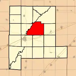 Location in Fayette County