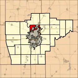 Location in Sangamon County