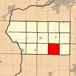 Location in Mercer County