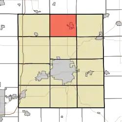 Location of Union Township in Delaware County