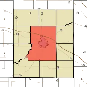 Location in Montgomery County