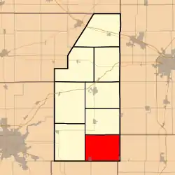 Location in Piatt County