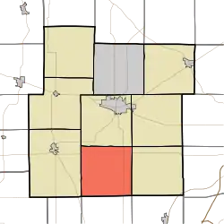 Location in Whitley County