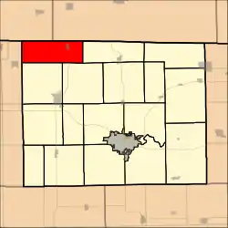 Location in Stephenson County