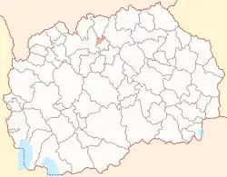 Location of Aračinovo Municipality