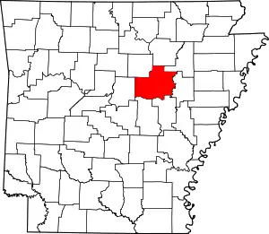 State map highlighting White County