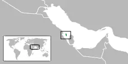 Location of Bahrain