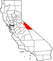 Location in the state of California