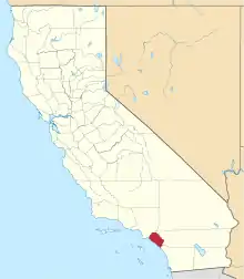 Location in the state of California