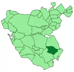 Location of Castellar de la Frontera