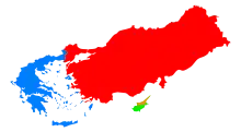 Image 24  Under the control of the Republic of Cyprus  The Turkish Republic of Northern Cyprus  Turkey  Greece (from Cyprus problem)