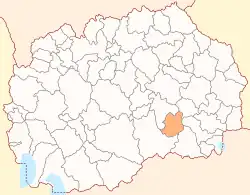 Location of Demir Kapija Municipality