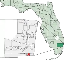 Location of Pembroke Park in Broward County, Florida