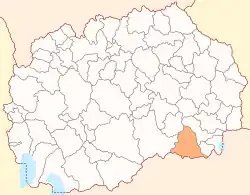 Location of Municipality of Gevgelija