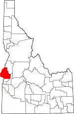 State map highlighting Washington County