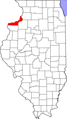 Rock Island County map