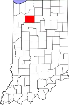 Location in the state of Indiana