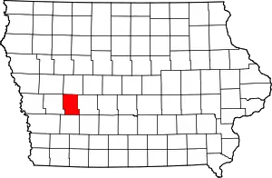 Audubon County map