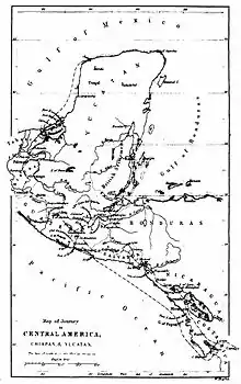 Image 6Map of Guatemala in 1829. Note that borders with Mexico, Yucatán and Chiapas are not defined. (from History of Guatemala)