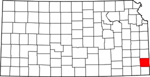 State map highlighting Crawford County