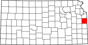 State map highlighting Miami County